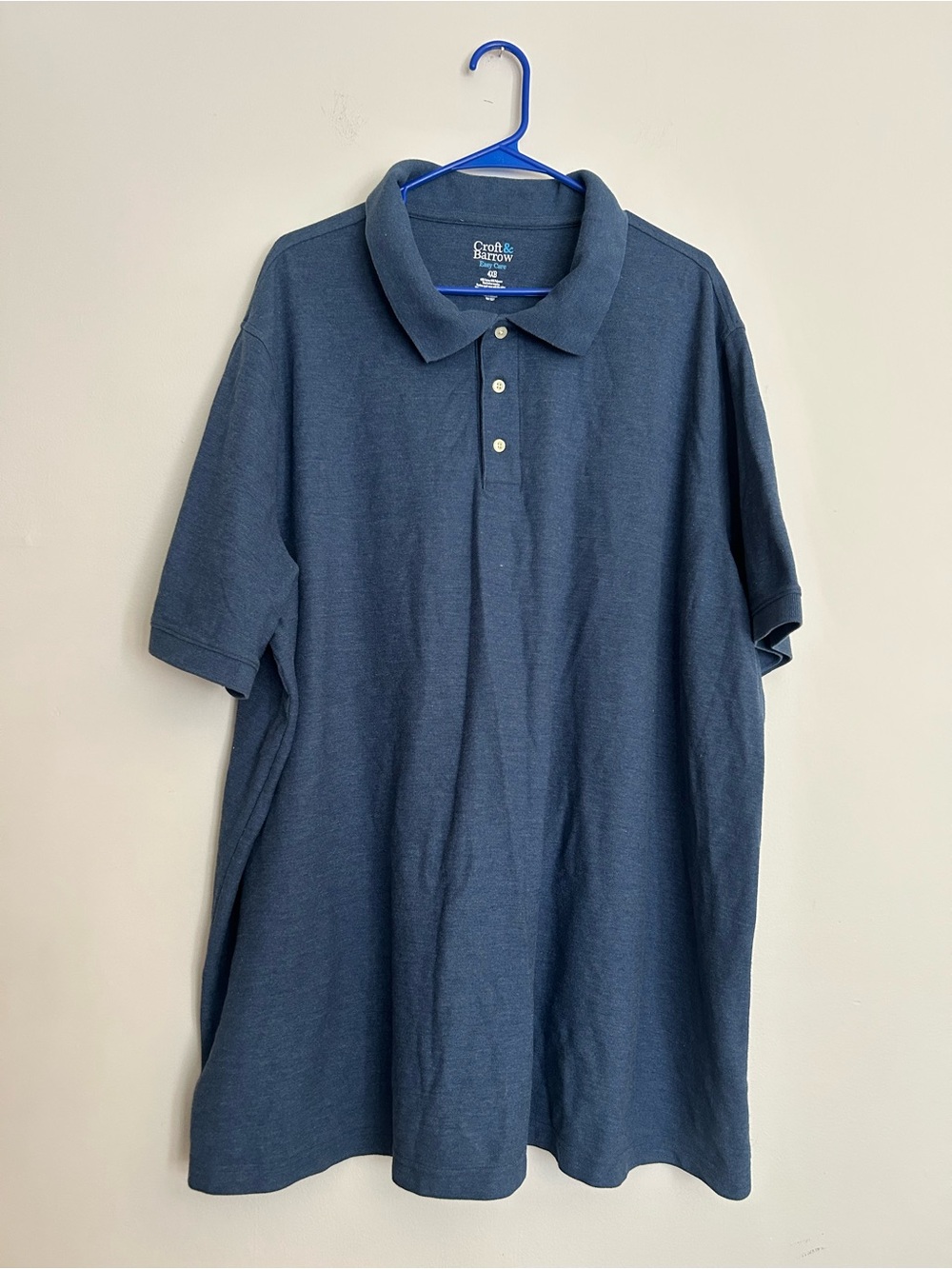 Croft & Barrow Men’s Blue Polo Shirt 4xb